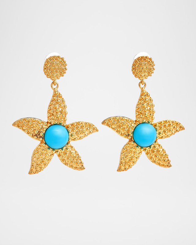 Starfish Cabochon Earrings
